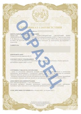 Образец Сертификат СТО 01.064.00220722.2-2020 Лосино-Петровский Сертификат СТО 01.064.00220722.2-2020 